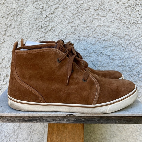 UGG Australia Chocolate Brown Chukka Boot Brockman Men’s 11 Hi Top Ankle Shoes main image 8